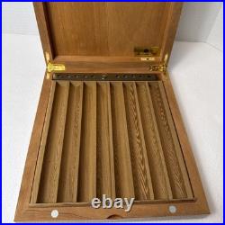 Vintage Mastro de Paja Cigar Box Humidor Zebra wood Made in Italy