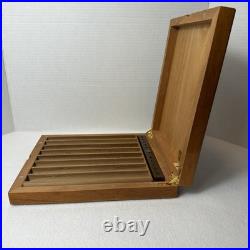 Vintage Mastro de Paja Cigar Box Humidor Zebra wood Made in Italy
