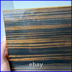 Vintage Mastro de Paja Cigar Box Humidor Zebra wood Made in Italy