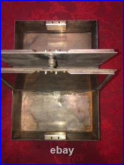 Vintage Meriden Humidor Or Tea Box