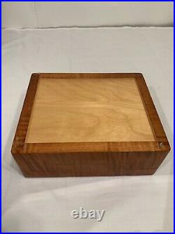 Vintage Michael Dixon Cigar Humidor Wooden Box