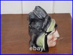 Vintage Native American Tobacco Humidor Jar Austria