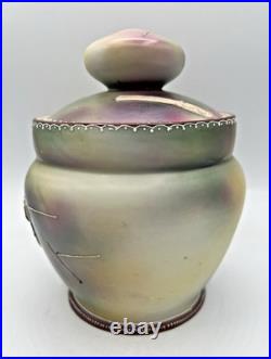 Vintage Nippon Morimura Bros- Lidded Tobacco Humidor Jar-Pipes & Cigar & Matches