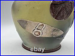 Vintage Nippon Morimura Bros- Lidded Tobacco Humidor Jar-Pipes & Cigar & Matches
