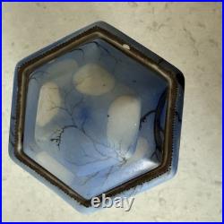 Vintage Nippon Owl on Tree Tobacco Humidor Blue Marked