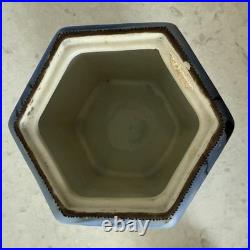 Vintage Nippon Owl on Tree Tobacco Humidor Blue Marked