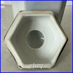 Vintage Nippon Owl on Tree Tobacco Humidor Blue Marked