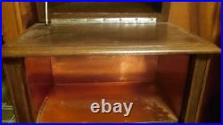 Vintage Oak-Copper Lined-16 x 12 x 32 Raised Domed Lid Humidor- Pristine