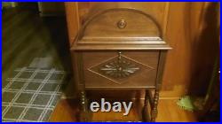 Vintage Oak-Copper Lined-16 x 12 x 32 Raised Domed Lid Humidor- Pristine