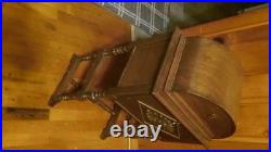 Vintage Oak-Copper Lined-16 x 12 x 32 Raised Domed Lid Humidor- Pristine