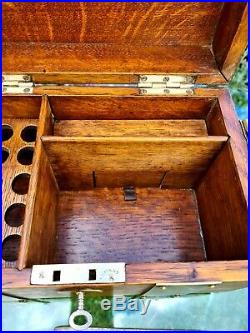 Vintage Oak Smokers Cabinet Or Chest. Cigar Humidor