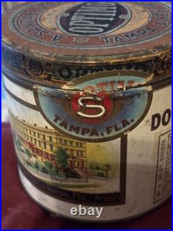 Vintage Optimo Metel Cigar Humidor