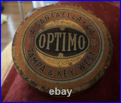 Vintage Optimo Metel Cigar Humidor