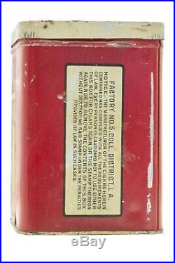 Vintage Osceola litho 25 cigar humidor tin in good condition