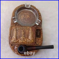Vintage Pipe, Pipe Holder Ashtray Stand New York City 1948 Multi Prod Inc Vintage Pipe, Pipe Holder Ashtray Stand New York City 1948 Multi Prod Inc