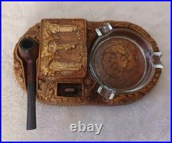 Vintage Pipe, Pipe Holder Ashtray Stand New York City 1948 Multi Prod Inc Vintage Pipe, Pipe Holder Ashtray Stand New York City 1948 Multi Prod Inc