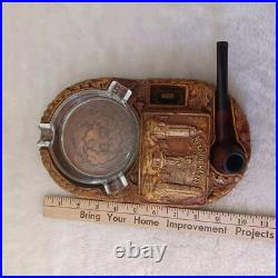 Vintage Pipe, Pipe Holder Ashtray Stand New York City 1948 Multi Prod Inc Vintage Pipe, Pipe Holder Ashtray Stand New York City 1948 Multi Prod Inc