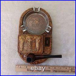 Vintage Pipe, Pipe Holder Ashtray Stand New York City 1948 Multi Prod Inc