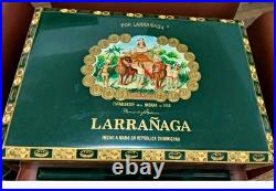 Vintage Por Larranaga El Leon Wooden Cigar Chest Humidor Empty Storage Box