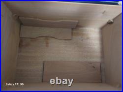 Vintage Por Larranaga El Leon Wooden Cigar Chest Humidor Empty Storage Box