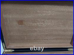 Vintage Por Larranaga El Leon Wooden Cigar Chest Humidor Empty Storage Box