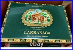 Vintage Por Larranaga El Leon Wooden Cigar Chest Humidor Empty Storage Box large