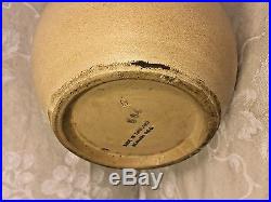 Vintage Pottery Humidor Unique Lock Top with Brass Tightener Aonian Reg England