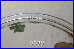 Vintage Quincy 5 Cent Cigar Glass Jar Humidor Ribbed Sides Super Rare