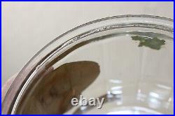 Vintage Quincy 5 Cent Cigar Glass Jar Humidor Ribbed Sides Super Rare