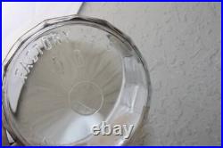Vintage Quincy 5 Cent Cigar Glass Jar Humidor Ribbed Sides Super Rare