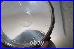 Vintage Quincy 5 Cent Cigar Glass Jar Humidor Ribbed Sides Super Rare