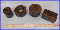 Vintage Quistgaard Rosewood & Pottery 4 pc Humidor Smoking Set Denmark