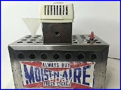Vintage Ranco Moist N Aire S-1000 Stainless Steel Cigar Humidifier Humidor