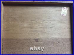 Vintage Rob Burns Cigar Mahogani Humidor 7.5 x 9.5 x 3.6