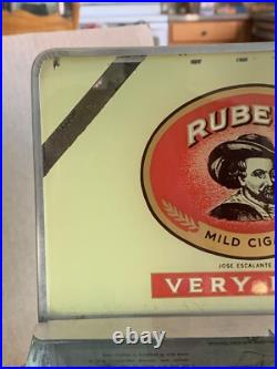Vintage Rubens Mild Cigars Jose Escalante Co countertop humidor fair used cond