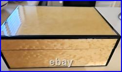 Vintage SAVINELLI ITALY Karelian Birch Humidor-Mid 20th Century -EXCELLENT Cond