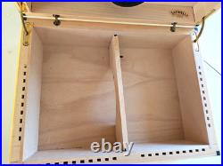 Vintage SAVINELLI ITALY Karelian Birch Humidor-Mid 20th Century -EXCELLENT Cond