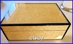 Vintage SAVINELLI ITALY Karelian Birch Humidor-Mid 20th Century -EXCELLENT Cond