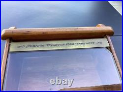 Vintage Santa Fe Cigars Wooden Cigar Countertop Store Display Case Humidor