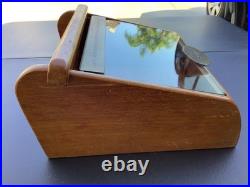 Vintage Santa Fe Cigars Wooden Cigar Countertop Store Display Case Humidor