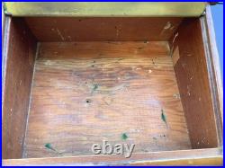 Vintage Santa Fe Cigars Wooden Cigar Countertop Store Display Case Humidor