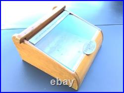 Vintage Santa Fe Cigars Wooden Cigar Countertop Store Display Case Humidor