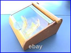 Vintage Santa Fe Cigars Wooden Cigar Countertop Store Display Case Humidor