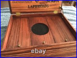 Vintage Scotch Whisky Cigar Humidor Defenders of the Malt Laphroaig Glendronac