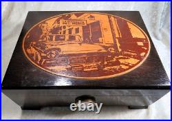 Vintage Signed Kia Humidor Cigar Box From La Bodeguita Del Medio Mexico