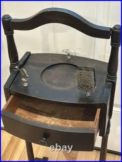 Vintage Smoking Stand Sterling Ashtray Cigar Cutter Drawer Accessories Set