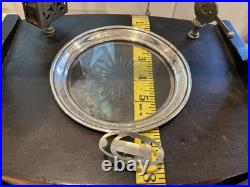 Vintage Smoking Stand Sterling Ashtray Cigar Cutter Drawer Accessories Set