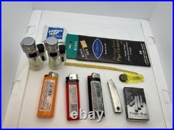 Vintage Smoking Stand Sterling Ashtray Cigar Cutter Drawer Accessories Set