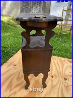 Vintage Smoking Table Copper-Lined Humidor