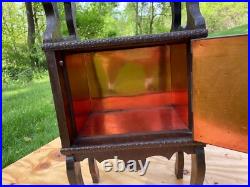 Vintage Smoking Table Copper-Lined Humidor